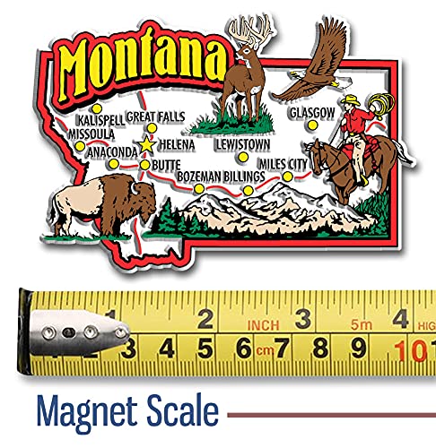Imán decorativo jumbo Montana 4" x 2.8" miniatura 2