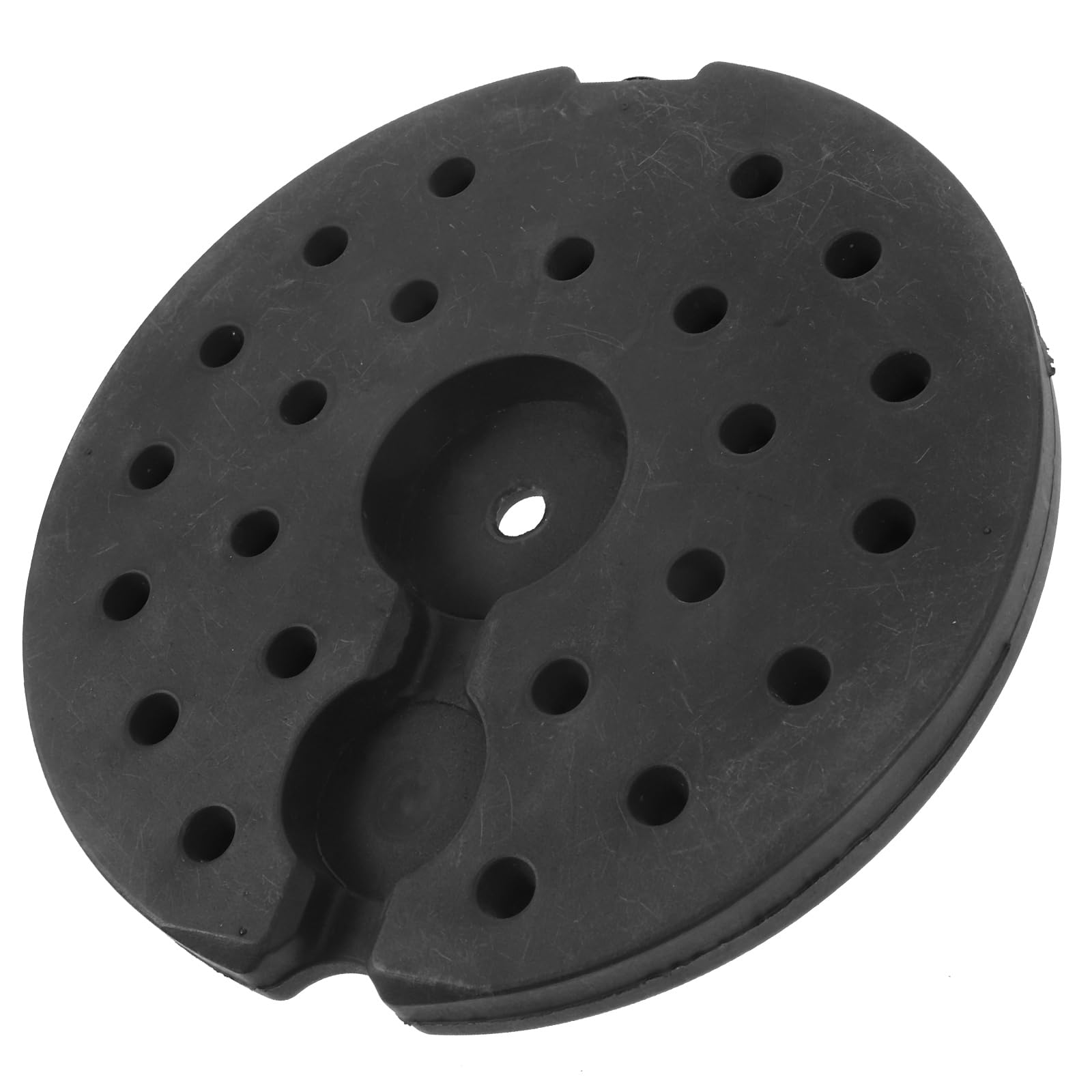 Pied de Lampadaire Rond en Plastique Noir, Base Lestée Stable