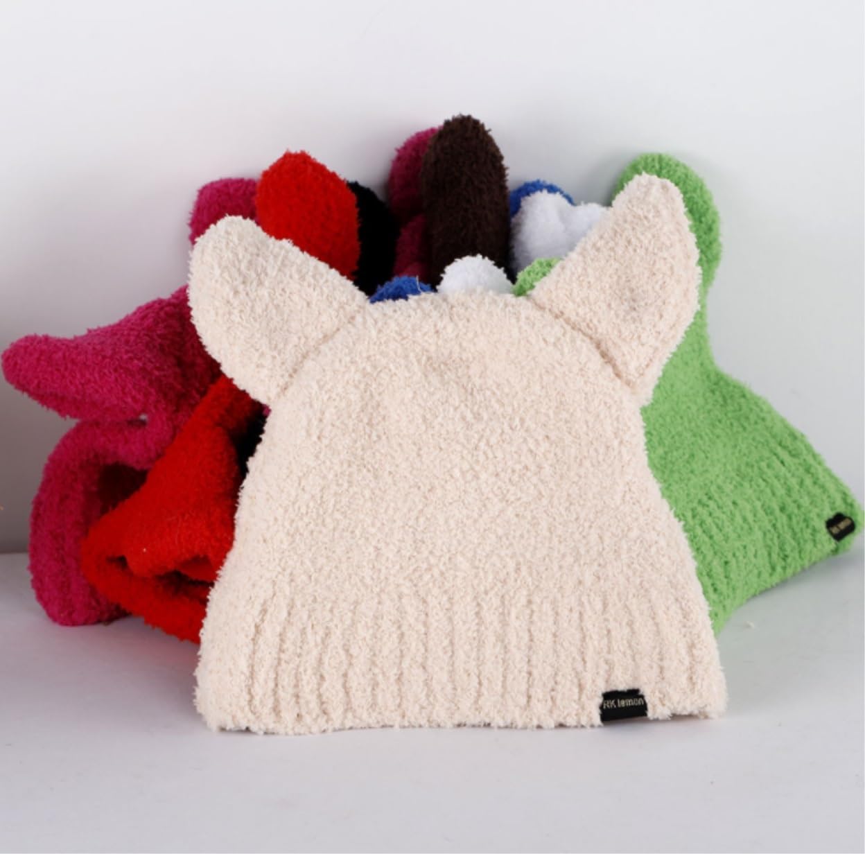 Czapka Zimowa Ekologiczna Cute Bunny Beanie Czapki Dla Kobiet Królik Czapka Zimowa Ciepła Z Czaszkami Narciarska Ciepła Czapka Zimowa