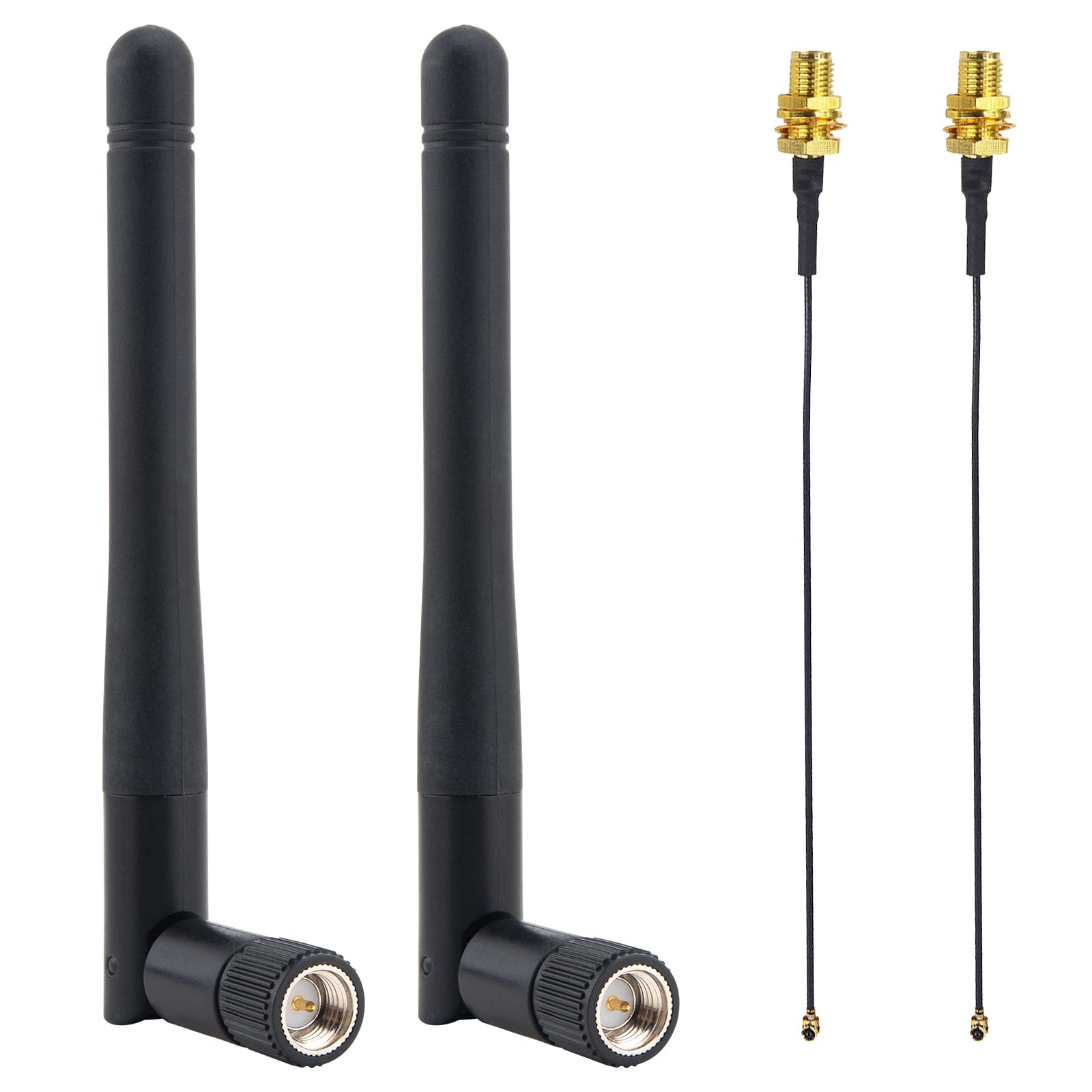 433 MHz MHF1 SMA Male Antenna Kit 4-Pack, 2×433MHz Radio Antenna