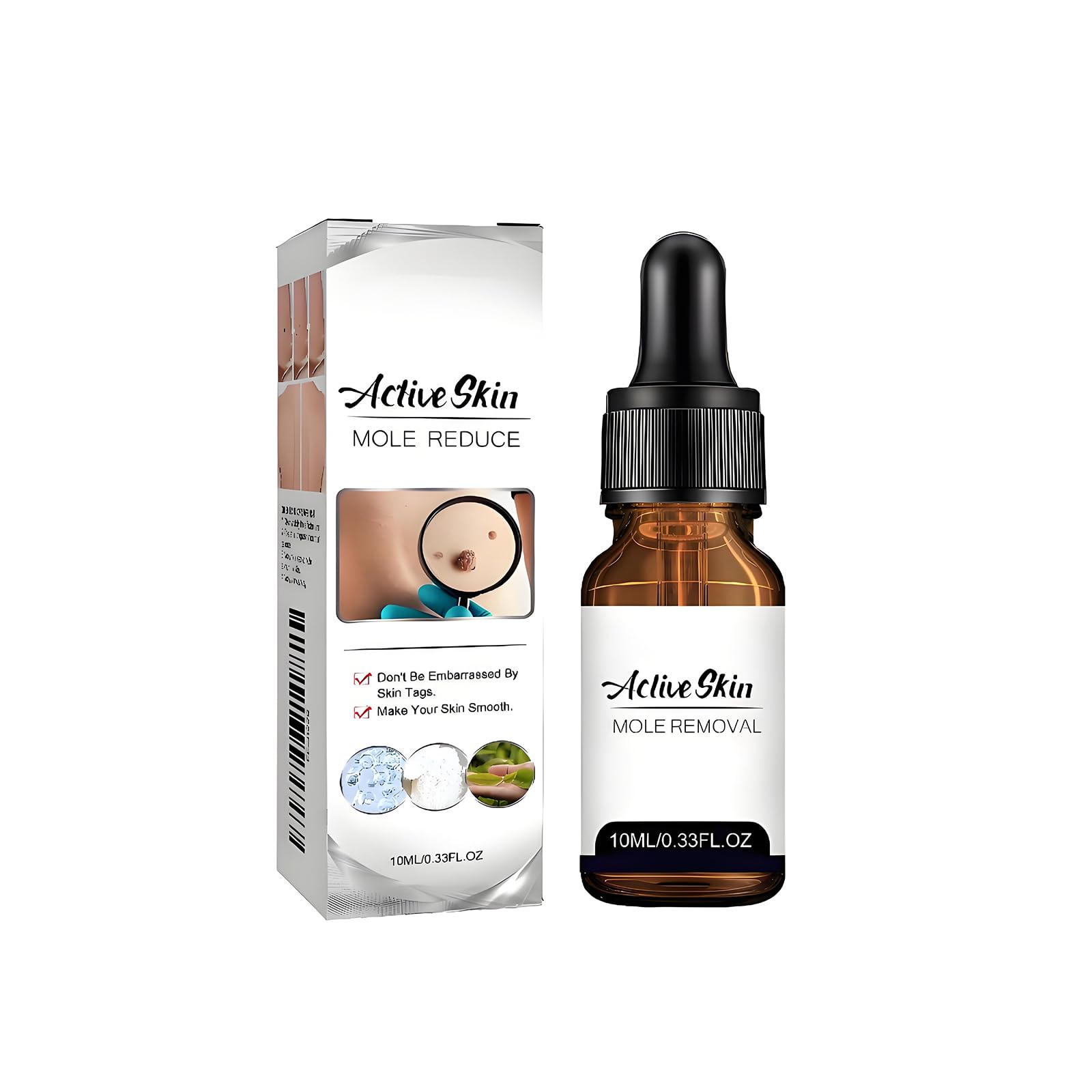 VivaBloom Professional Wart & Mole Remover Serum - Gentle Skin Tag Corrector for Face, Neck & Body with Glycerin & Panthenol - Fast Acting Keratosis Treatment (1)