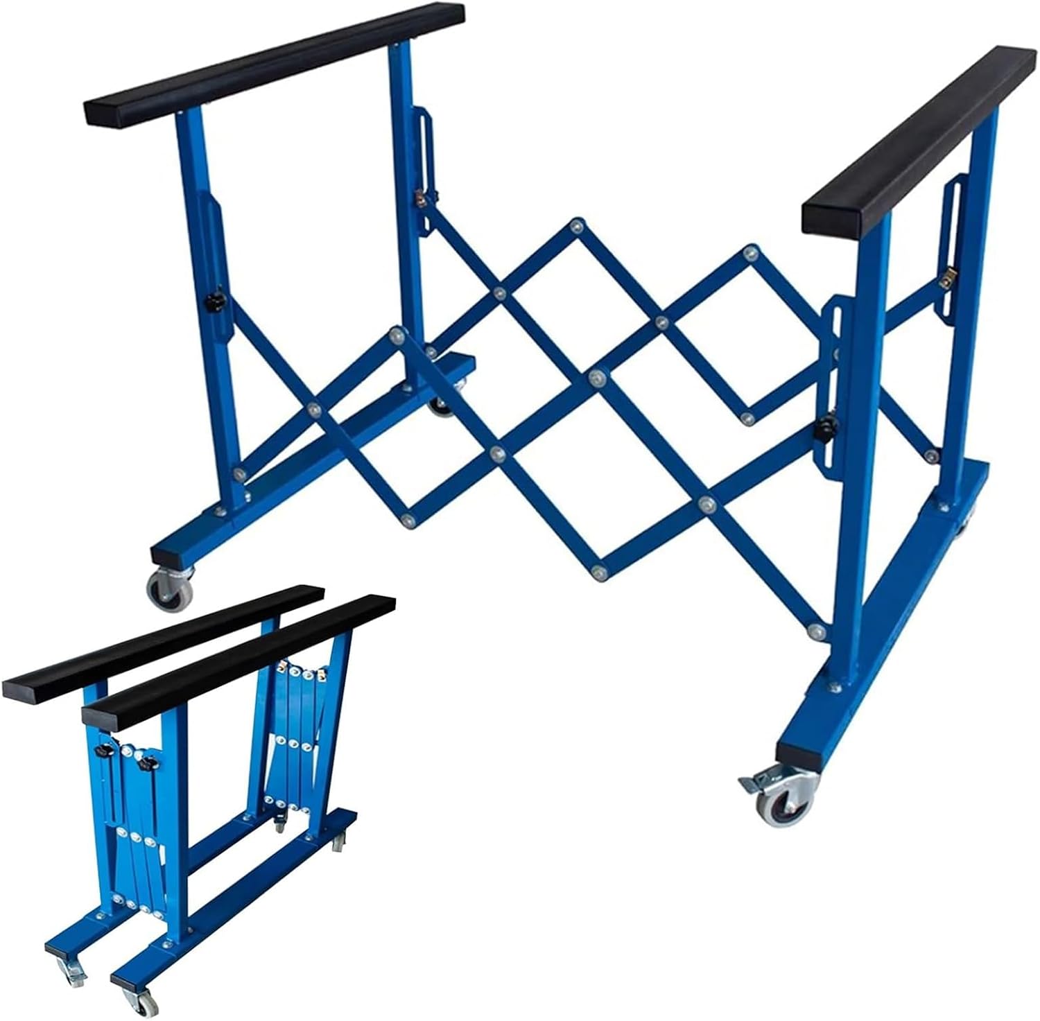 Folding Car Hood Paint Stand, Car Body Repair Display Tool with Rotating Locking Wheels, Suitable for Workshop/Factory/Repair Shop