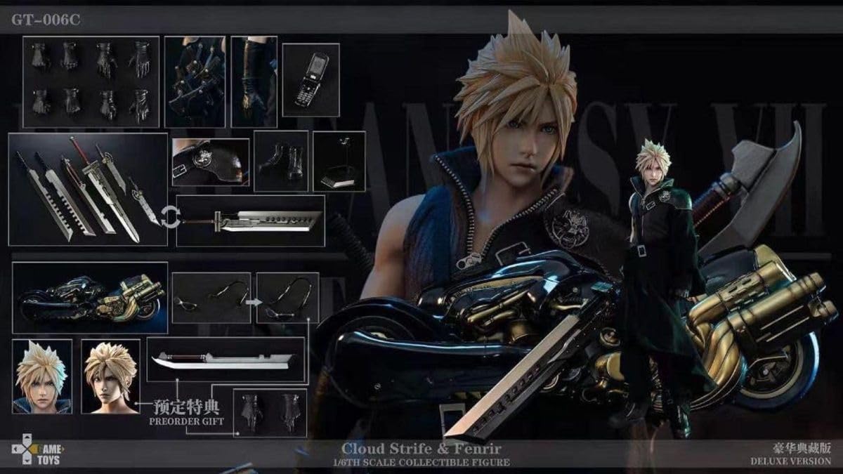 Amazon.co.jp: GAMETOYS GT006C Cloud Fenrir 16セット ZC9M