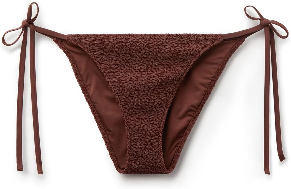 CALZEDONIA Woman's String Swimsuit Bottoms Crinkle Waves