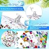 Sotiff 20 Pcs Inflatable Glitter Beach Ball 24 Inch 16 Inch Clear Beach Ball Blow Up Pool Balls Large Swimming Pool Water Toys for Kids Adults Outdoor Summer Birthday Party Favors, 5 Colors