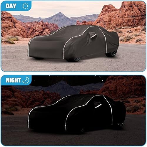 Miniatura 4 de Funda impermeable para automóvil compatible con Chevy Camaro 2010-2024 para todo tipo de clima, 6 capas, cubierta completa para automóvil con bolsa