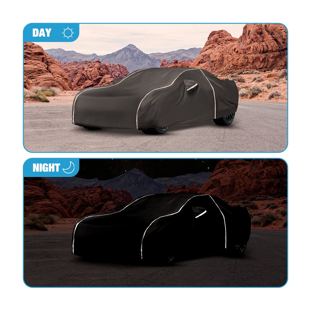 Waterproof Car Cover Compatible for Chevy Camaro 2010-2024 All Weather 6 Layers Full Car Cover with Storage Bag — view 4