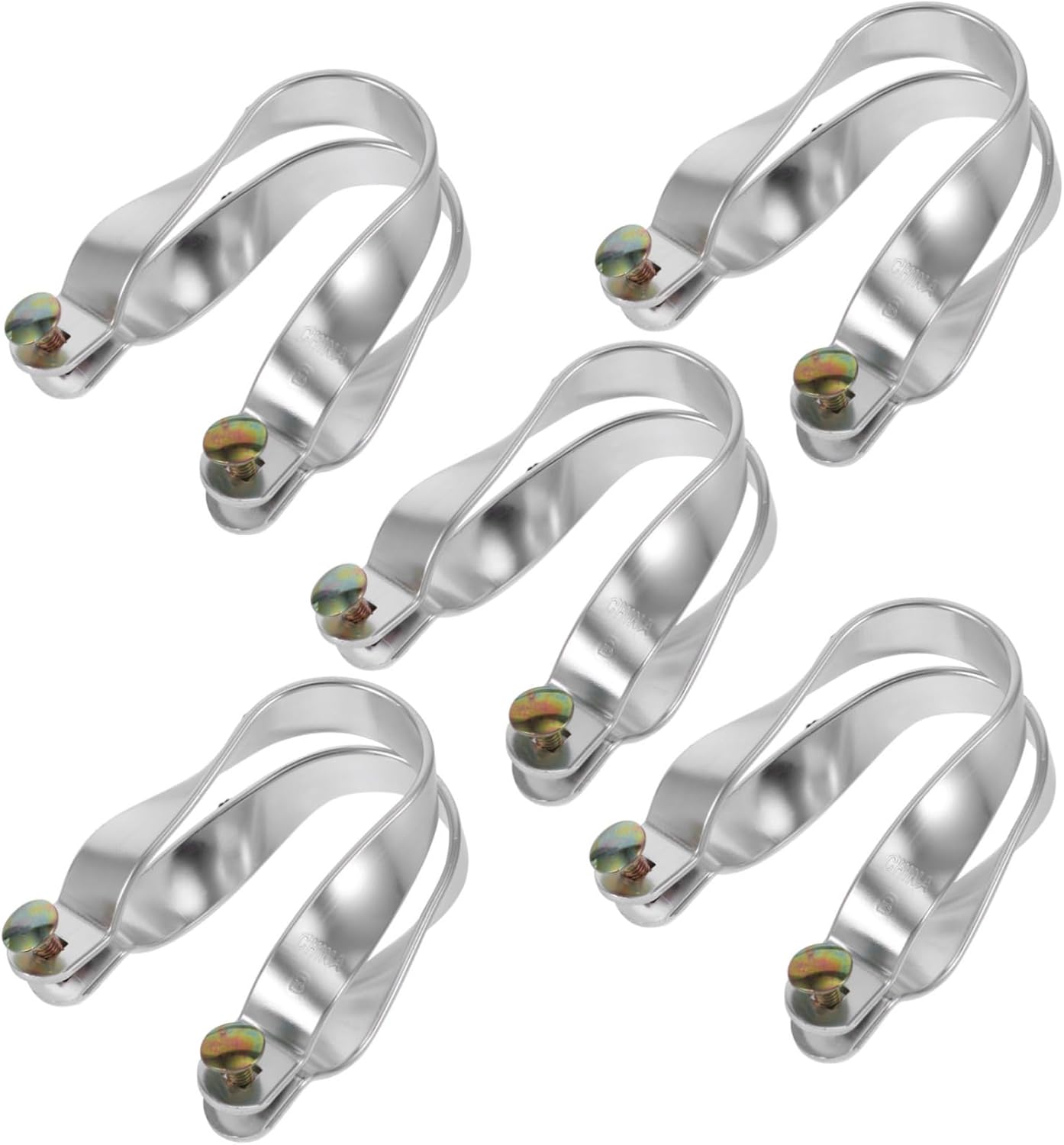 HANABASS 5Sets Heavy Duty Aluminum Shaped Clamps for Greenhouse Frame Cross Connector Bracket for Easy Fixing and Detaching for Planting and Home Use