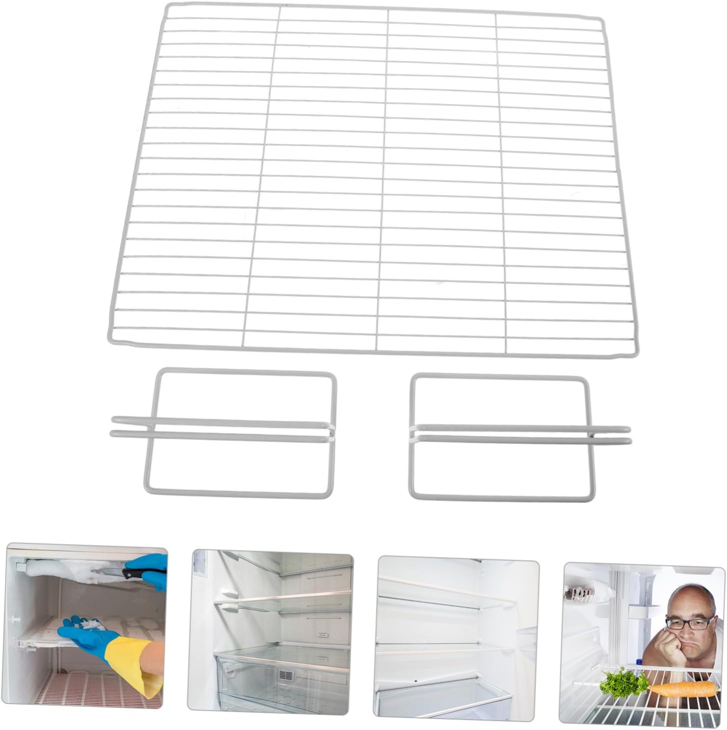 Ciieeo Freezer Partition Freezer Dividers for Deep Freezer Commercial Separator Fridge Partition Divider Wire Dividers Chest Freezer Dividers Shelf Organize Board Replacement Iron White