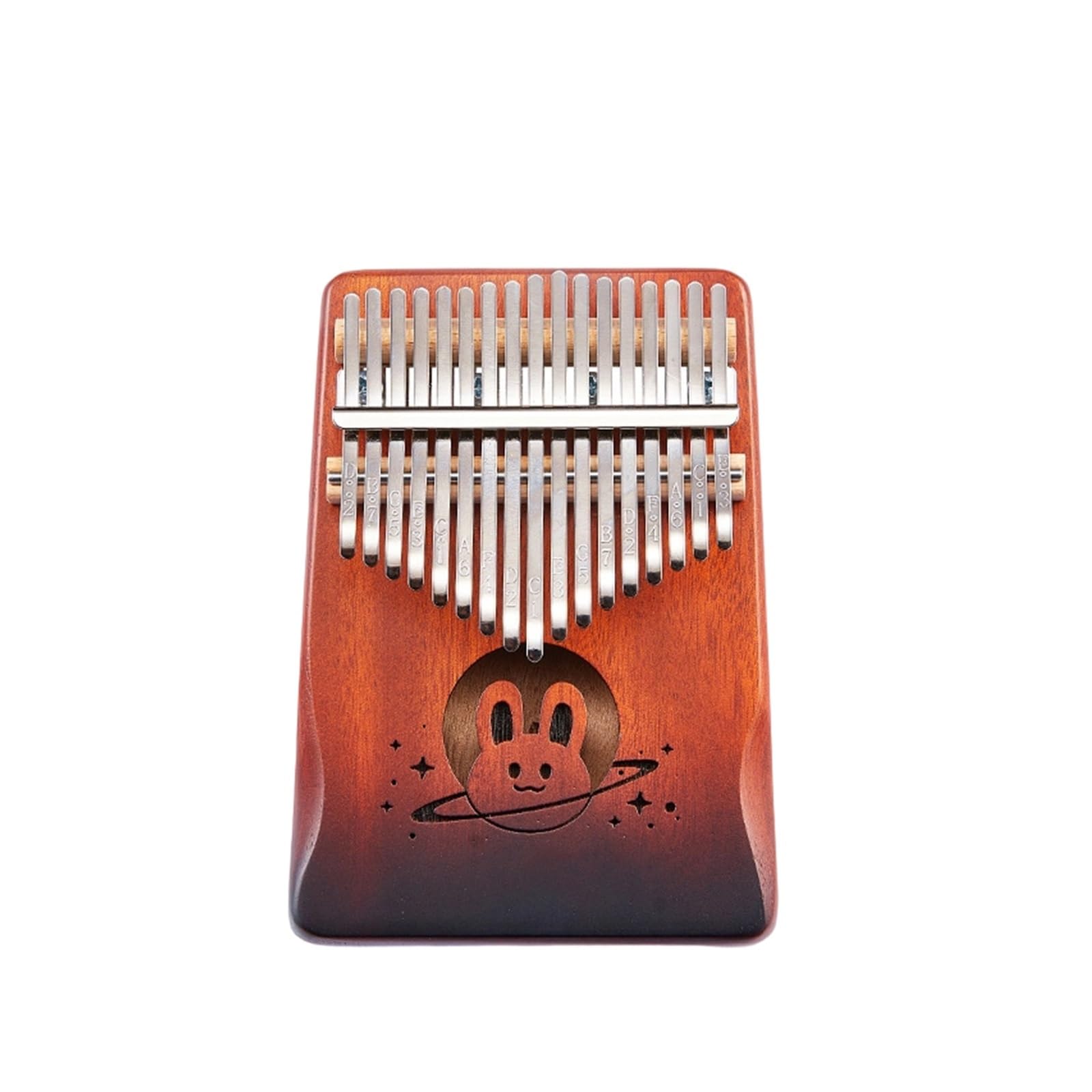 Piano De Pulgar 17 21 Notas Kalimba Adecuado Para Adultos Principiantes Instrumento Colorido(17 sounds 2)