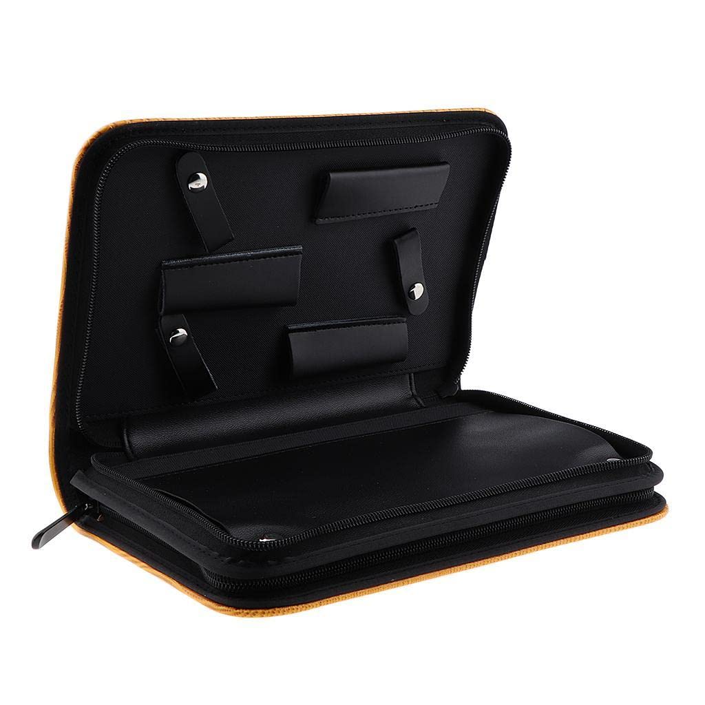 Estuche para Tijeras Porta Tijeras Bolso de Peluquería Funda de Corte de Cabello con Cierre Doble Cremallera Resistente al Uso Adecuado para Barberos