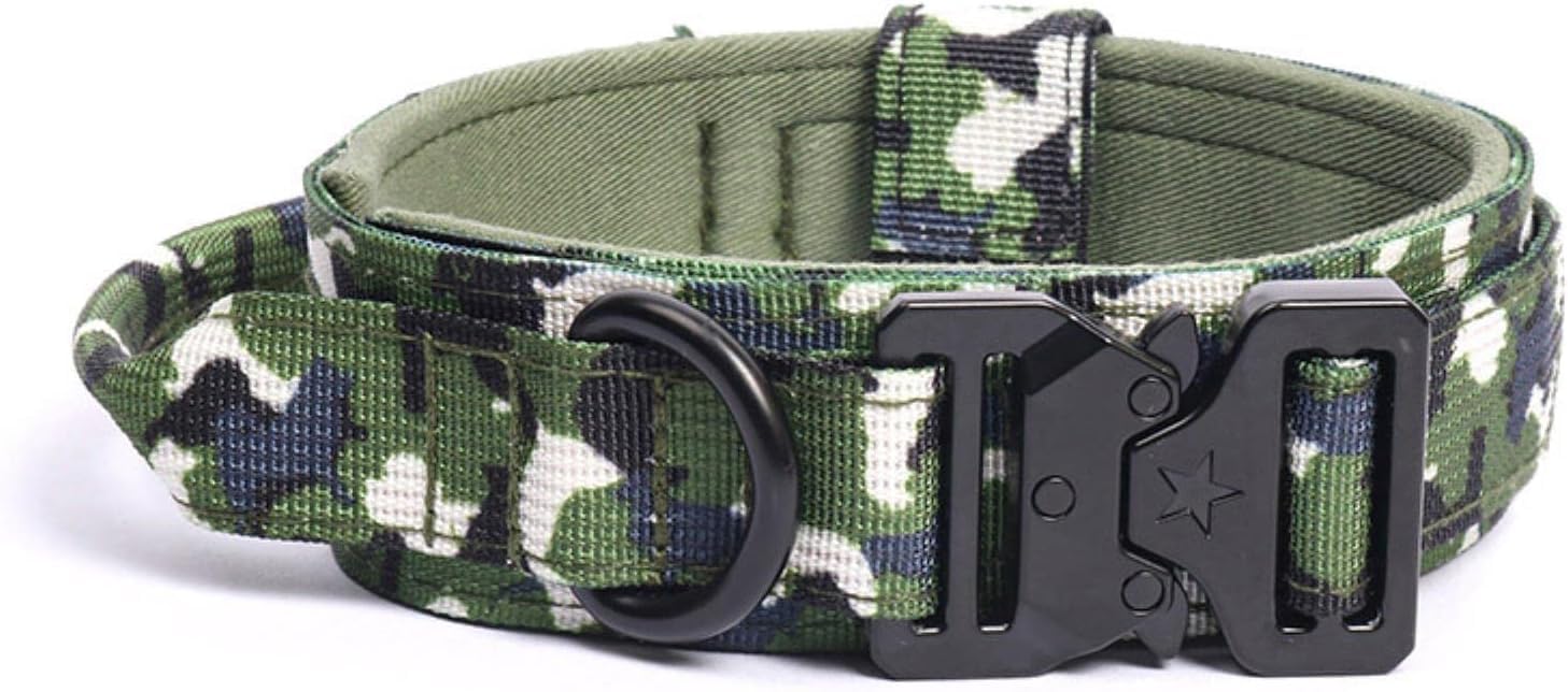 Collier tactique chien de taille moyenne et grande Camo M