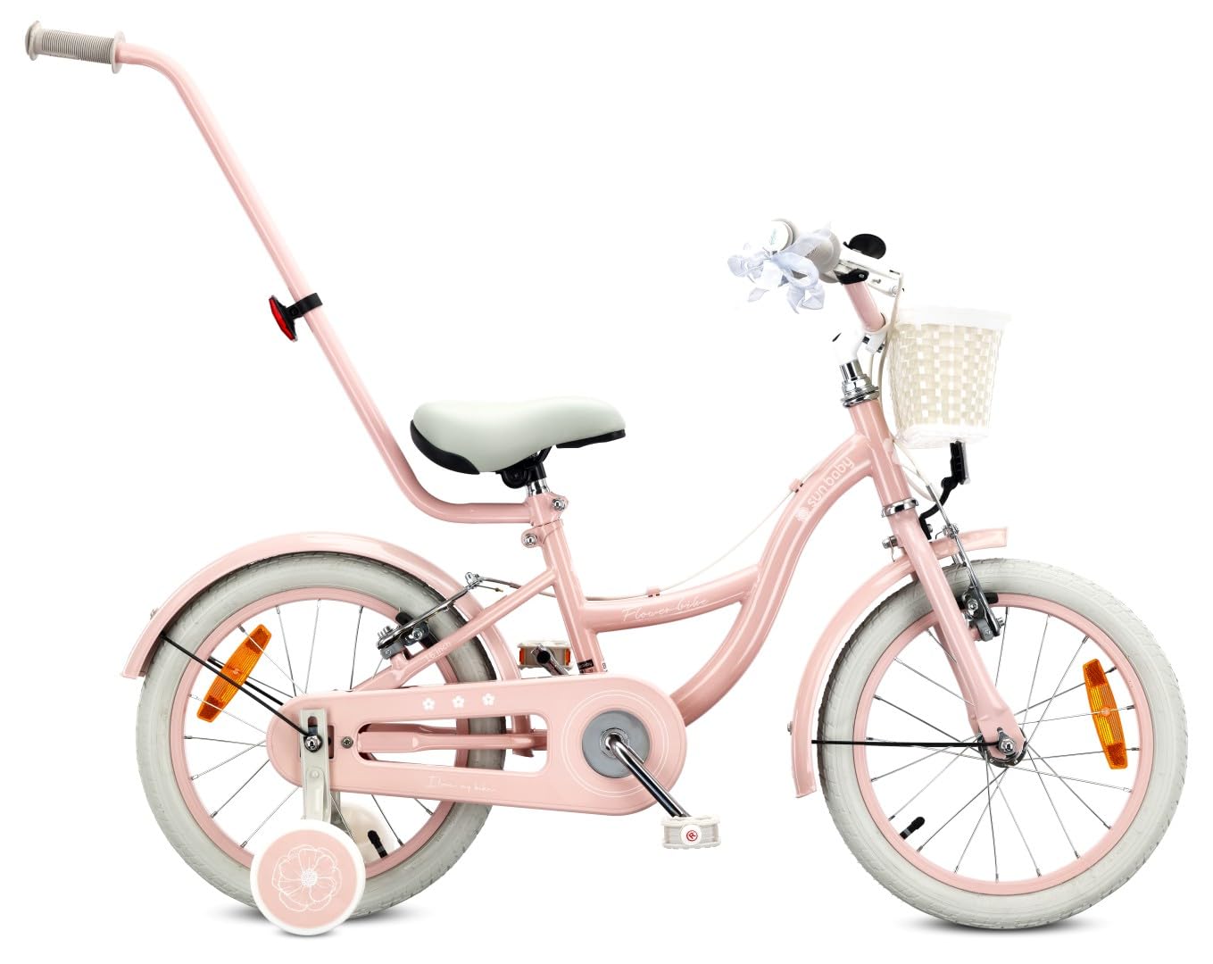 SUN BABY FLOWER BIKE RETRO Rower dziecięcy dla dziewczynki 14/16 cali