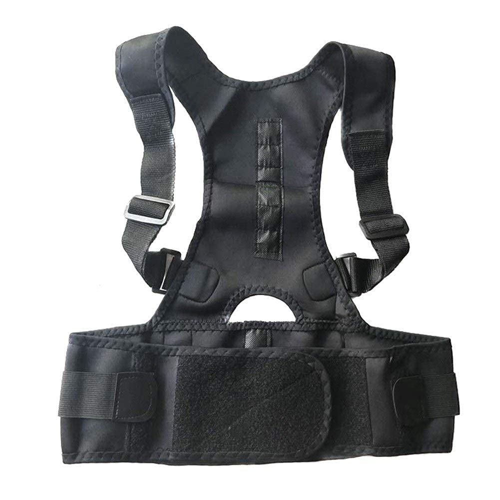 Corrector De Postura Ajustable Macho Hembra Soporte De Espalda Magnético Nylon Hombro Elástico Espalda Cinturón De Apoyo (Tamaño : XX-Large),Corrector De Postura Comfortable Anniversary