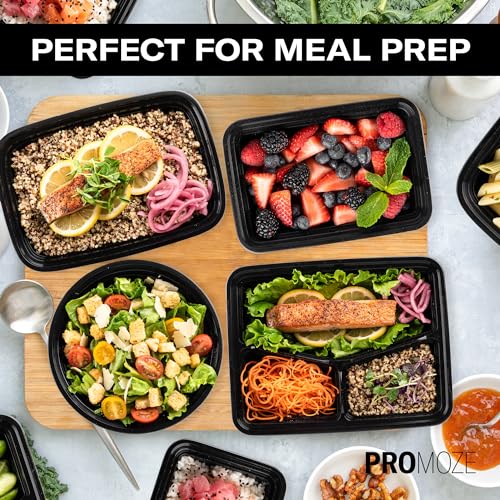 50-Pack Reusable Meal Prep Containers Microwave Safe Food Storage Containers with Lids, 28 oz Round Take Out Disposable Plastic Bento Lunch Box To Go Meal Prep Bowls, BPA-Free, Freezer Dishwasher Safe - Thumbnail 6