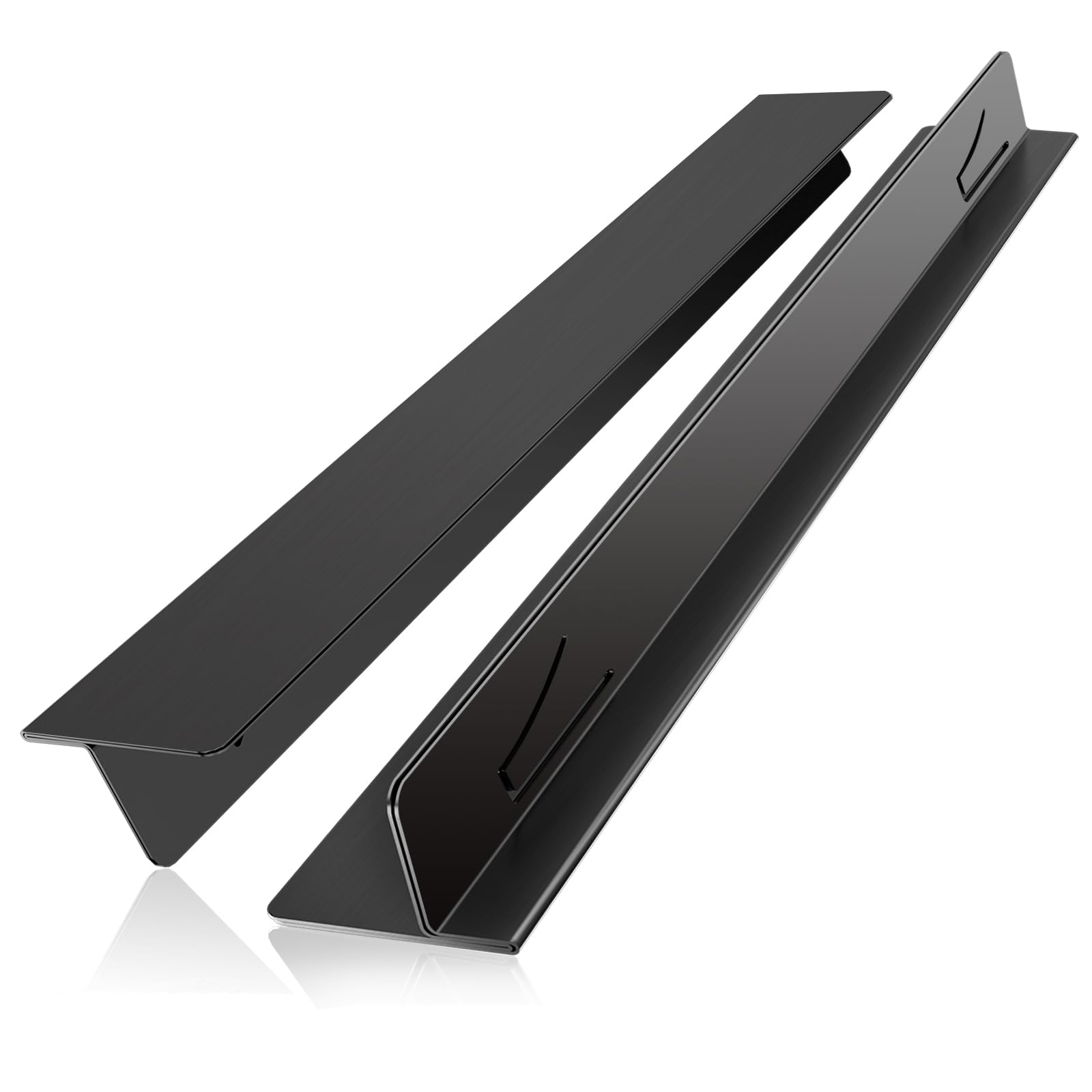 Photo 1 of LIFFEE Stainless Steel Stove Gap Covers - Black, 13.8''-27.5'' Adjustable
