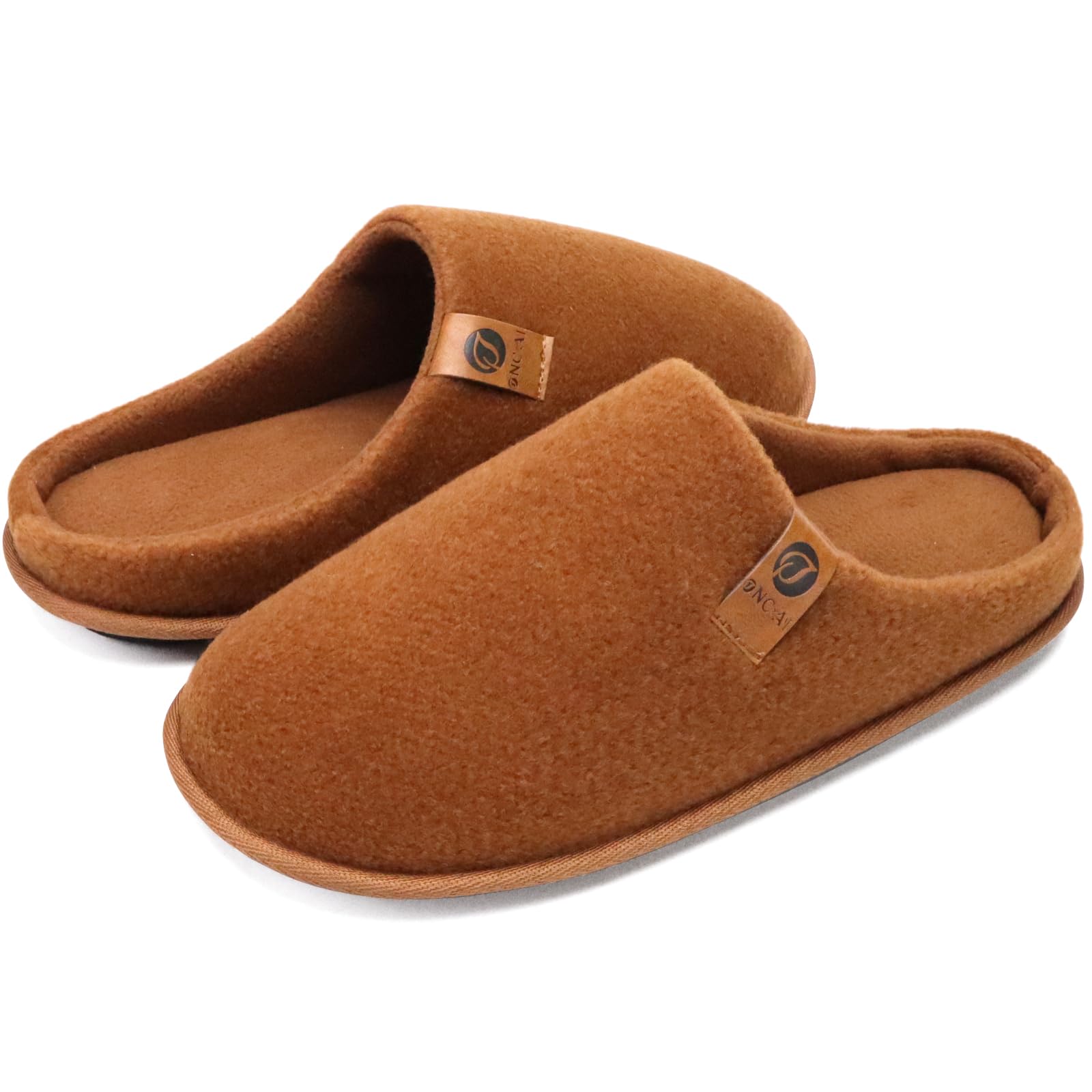 ONCAI Pantofole da Uomo Invernali, Comoda Memory Foam Calde Scarpe da Casa in Lana Con Suola Antiscivolo Taglia 40-49 EU