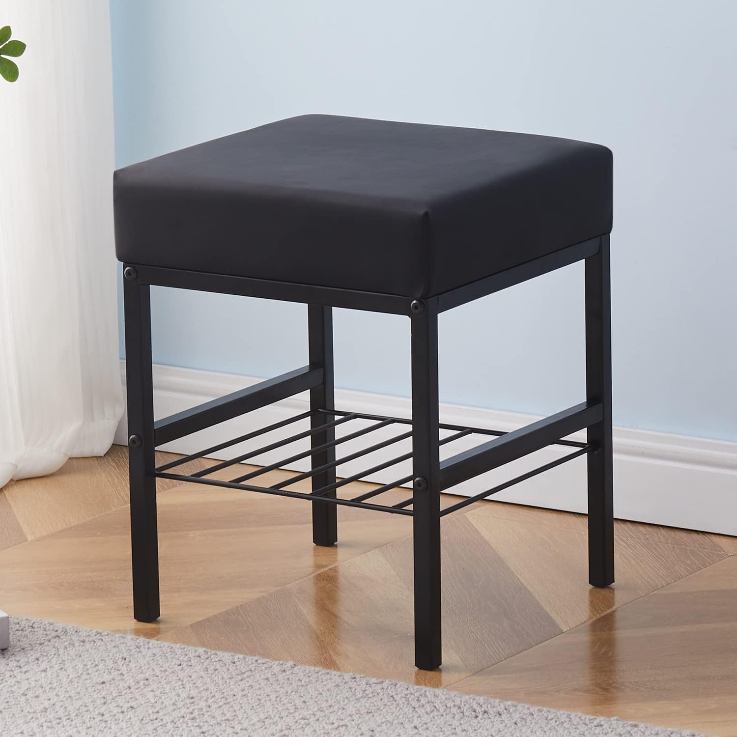 Cpintltr Vanity Stool Foot Stools Ottoman Stool Square Ottoman Bench