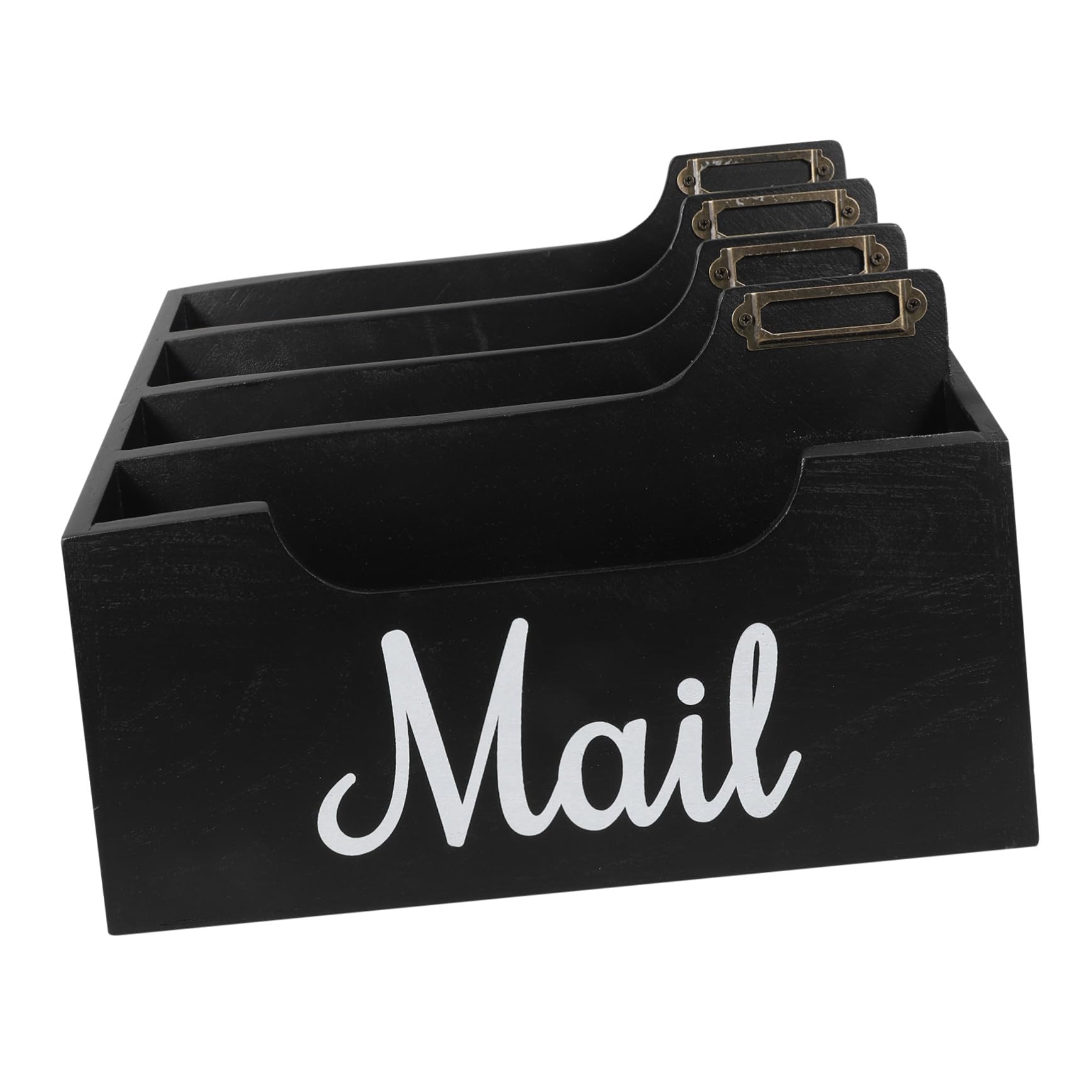Organisateur bureau bois multi-compartiments pour courrier et documents