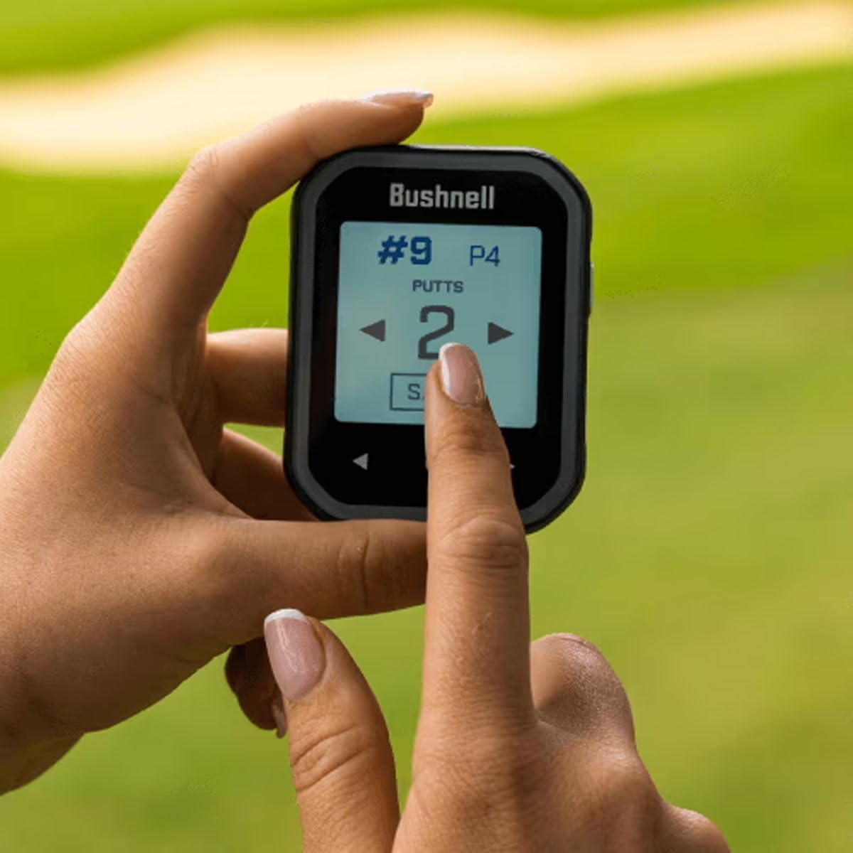 Bushnell Golf Phantom 3 Slope GPS Handlheld (Green) | 38,000+ Courses, Slope Compensation, Hazard Info, Distance Calculator, Scorekeeping, Magnet Mount, Touchscreen | Signature Series Golf Towel