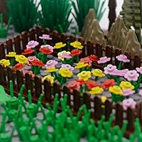 Vista 3 de BroTex Plants Tree Accessories Jungle - Botanical Parts Bricks Flower Leaf Forest Flower Plants Pieces Building Blocks Set, Animals Farm Squirrel