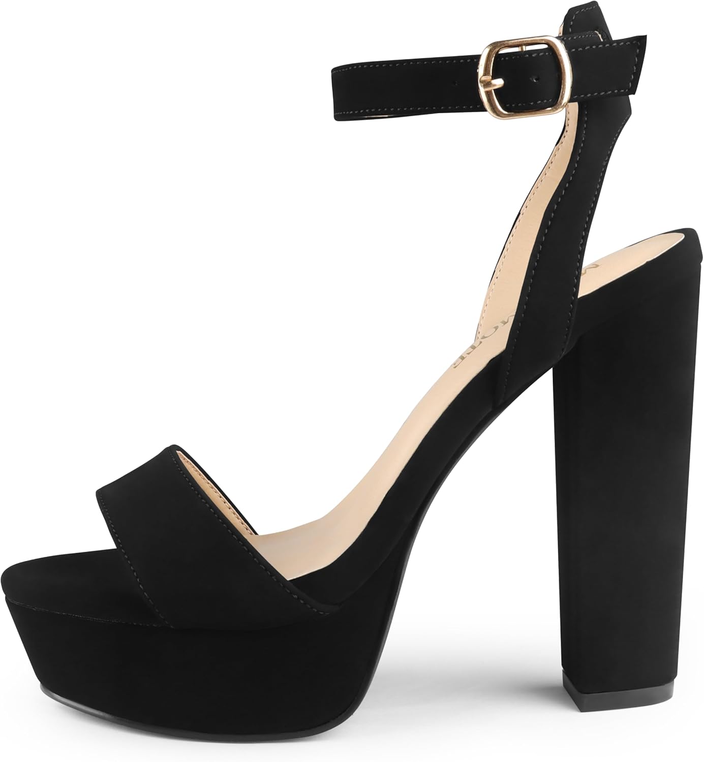 MERUMOTE Women's Fashion Platform Sandals Block Heels Wedding Summer Dress Shoes - Image 4