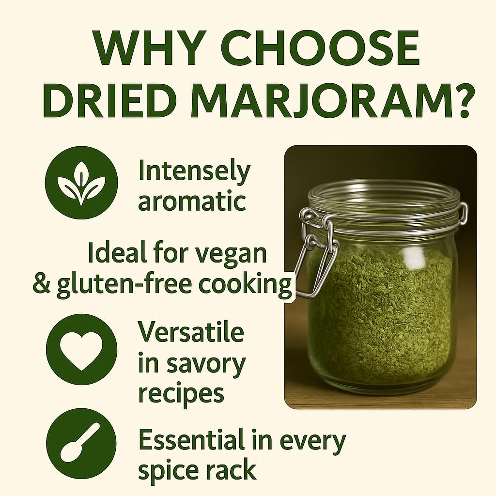 GiDeli Majoran Gerebelt 5 kg im Eimer - Origanum Majorana getrocknet Blätter - Intensiv Aromatisch - für Thüringer Küche, Suppen, Soßen & Fleischgerichte