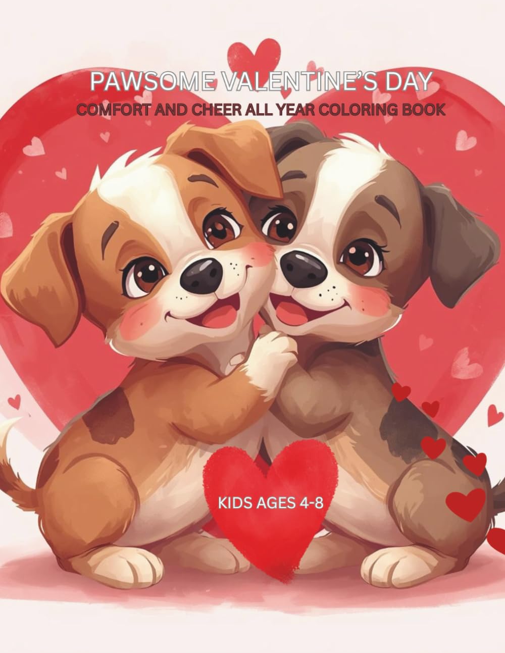 Pawsome Valentine's Day: Comfort and Cheer All Year Coloring Book (PAWSOME VALENTINE PUPPIES)