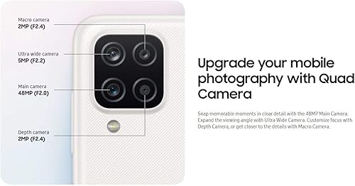 Miniatura 6 de Samsung Galaxy A12 (64GB, 4GB) 6.5" HD+, Quad Cámara, 5000mAh Batería, Dual SIM GSM desbloqueado Global 4G Volte (T-Mobile, AT&T, Metro)