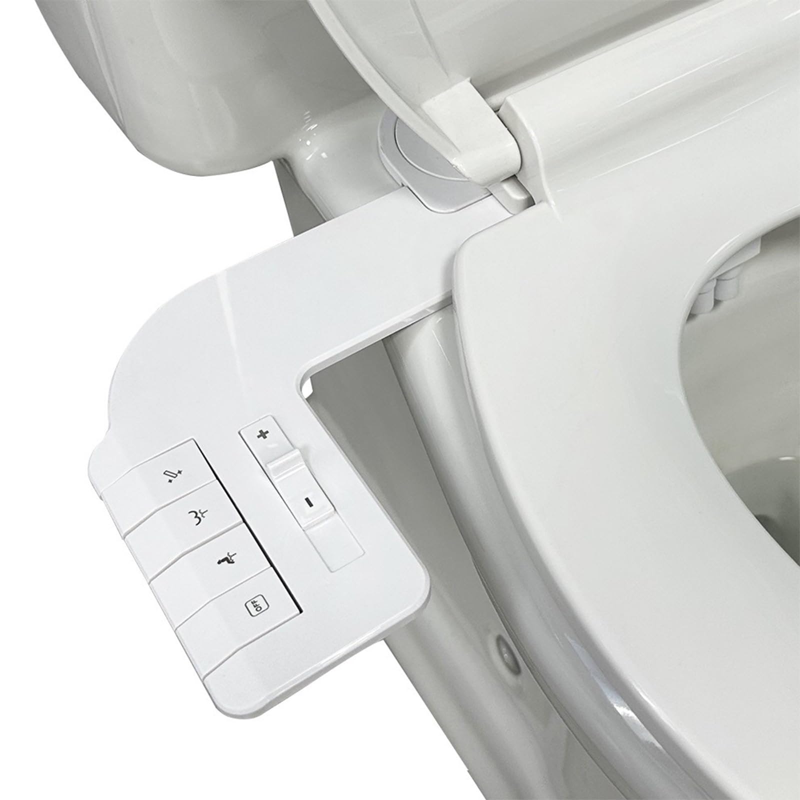 Podkładka bidetowa do toalety z dwoma wylotami i regulowanym ciśnieniem wody, w tym metalowy wąż ABS konstrukcja łatwa instalacja ręczny bidet posypka