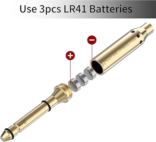 Miniatura 2 de . 22LR.223REM0.236 in.243 Cal Red Laser Bore Fin Barril Fácil de Instalar Revólveres, Pistolas, Rifle y Pistolas de Aire y 223 0.219 in Láser Rojo