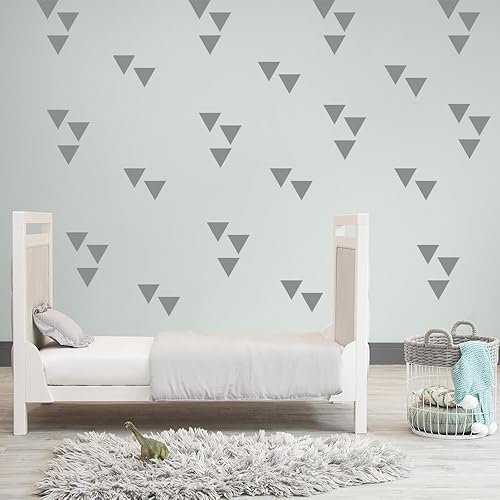 Miniatura 9 de BugyBagy - Calcomanías de pared extraíbles con triángulo azul oscuro, 2 pulgadas, 128 piezas, fáciles de despegar, fáciles de pegar, seguras en