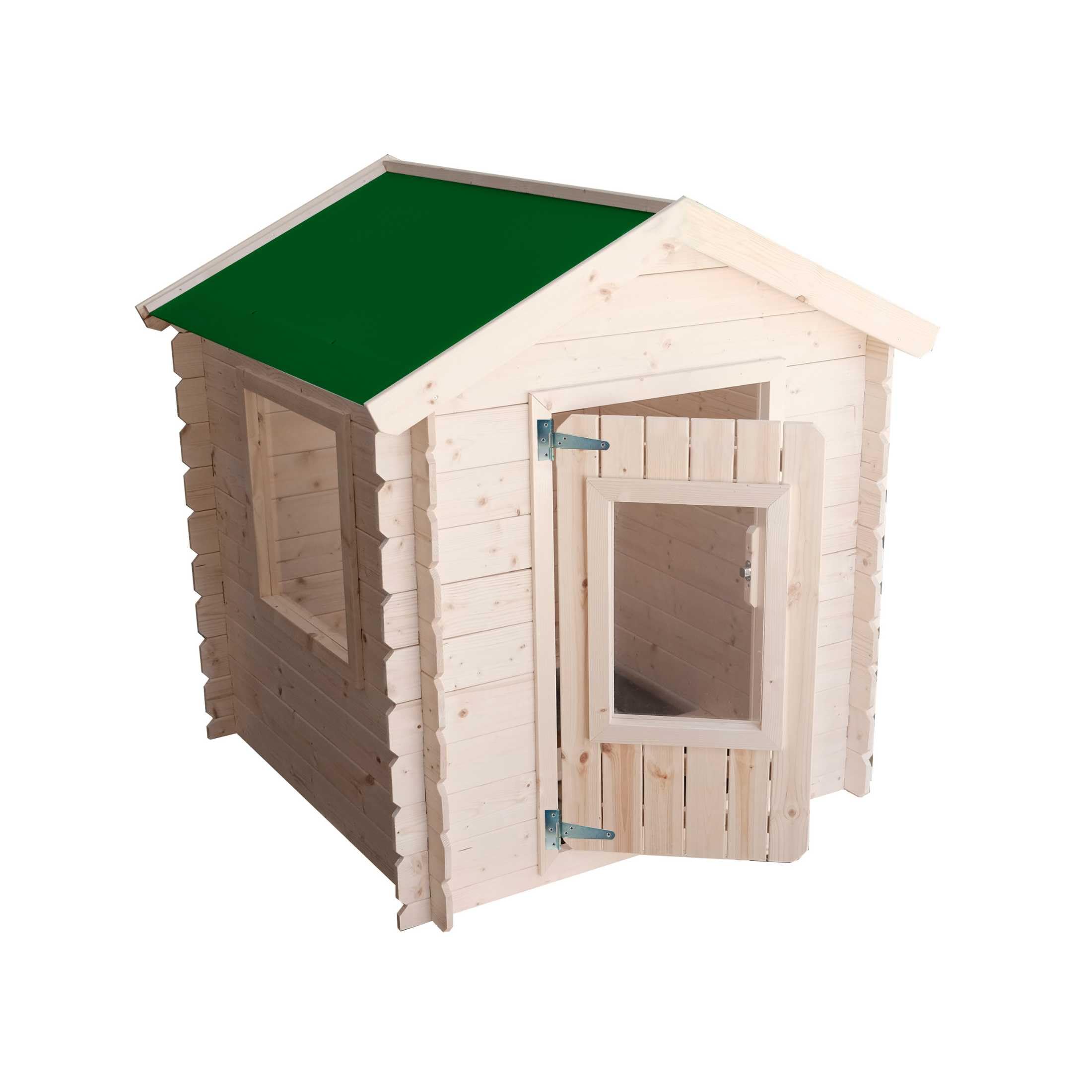 Mondo Viro Caseta de madera de abeto "Snoopy" de jardín para niños 98 x 98 cm