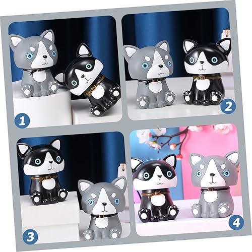 Miniatura 7 de DECHOUS Adorno de perro Bobble Mini Dash diminutas figuras de gato decoración de automóvil, decoración interior de tablero de automóvil, decoración