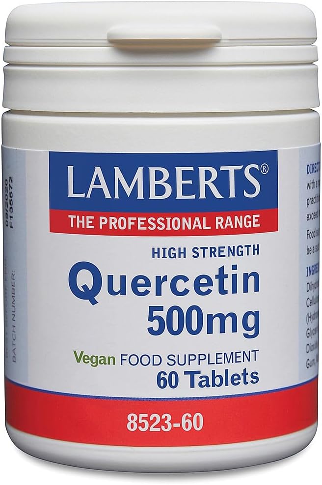 Lamberts Quercetin 500mg – High Strength Flavonoid from Plant Source – Natural Antioxidant – 60 Vegan Tablets