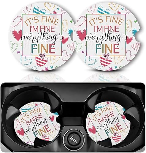 Posavasos de automóvil para portavasos de automóvil, 2 unidades, portavasos para automóvil, tapete de goma antideslizante con muesca para dedo,