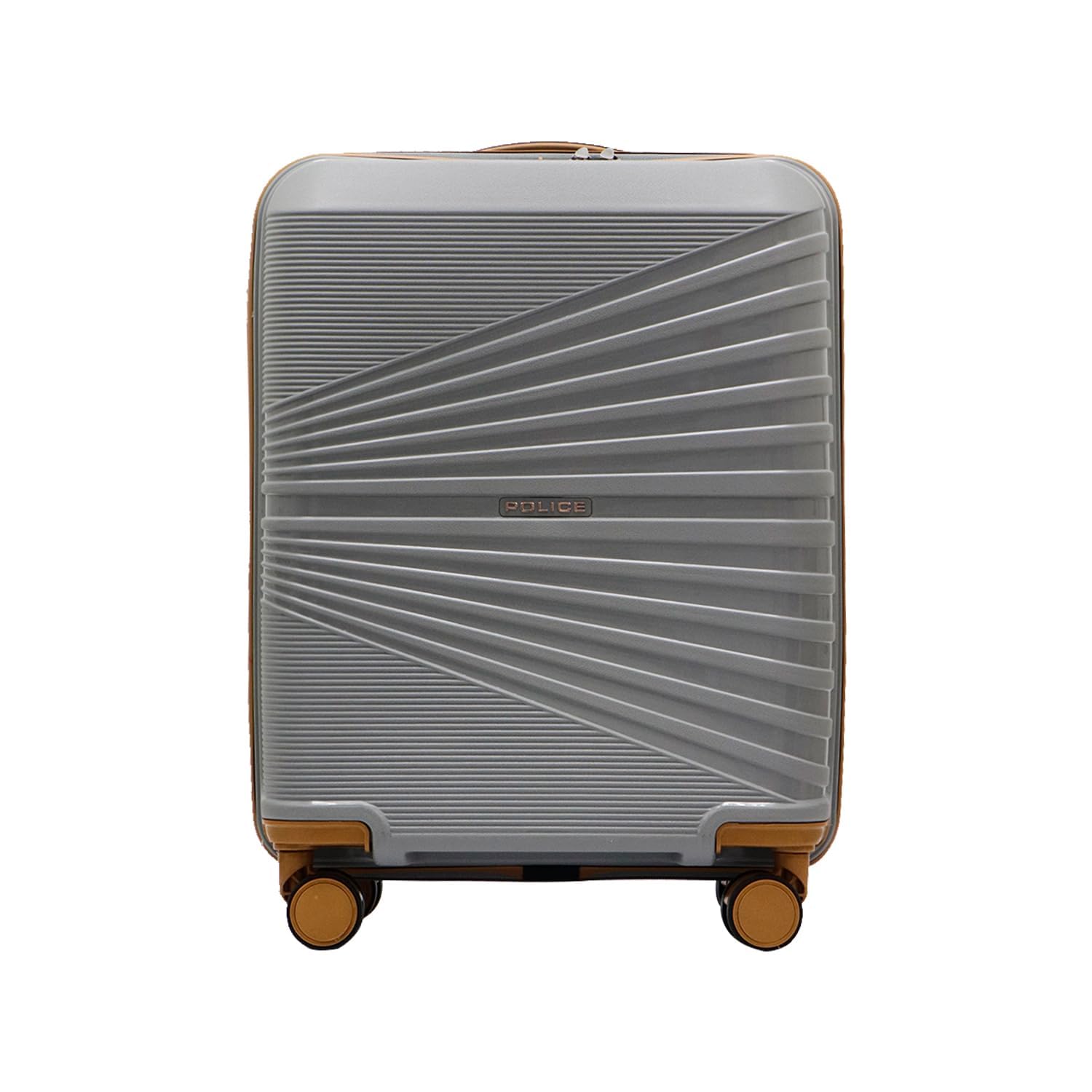 Origine Cabin Trolley | 65L Capacity TSA Lock 8 Smooth 360° Spinner Wheels Telescopic Handle PP Hard Shell | Lightweight 20" Cabin Luggage for Travel & Weekend Trips (Beige/TAN) (Grey/Tan)