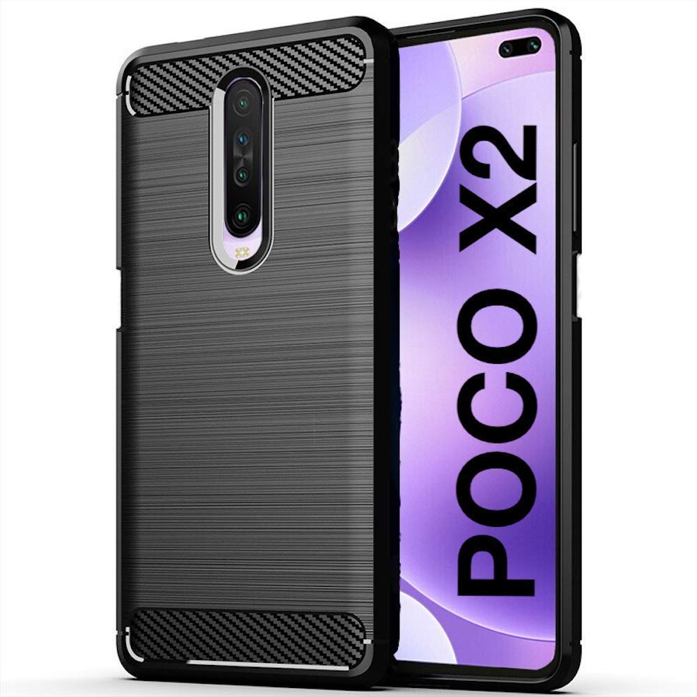 JGD PRODUCTS Carbon Fiber Hybrid Armor Drop Tested Shock Proof TPU, Plastic Back Cover for Xiaomi Poco X2 (2020) Black (B08DNVJD88) Amazon Price History, Amazon Price Tracker