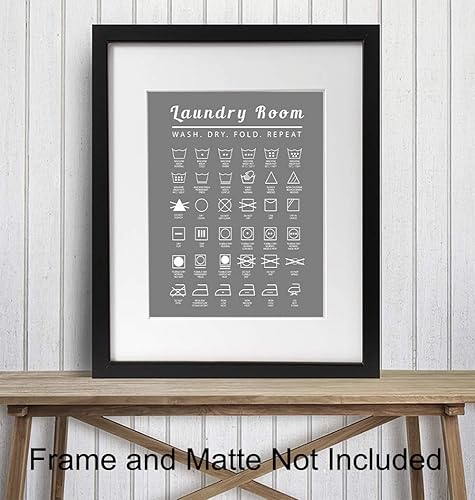 Miniatura 2 de Laundry Room Wall Art Print - Typography Home Decor - Makes a Thoughtful Gift for Women, Men- 8x10 Photo - Unframed