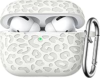 Vista 31 de Funda con Grabado de Leopardo para Estuche de AirPods 4 2024, Funda Protectora de Silicona Suave Compatible con Estuche de Apple AirPods de 4ª