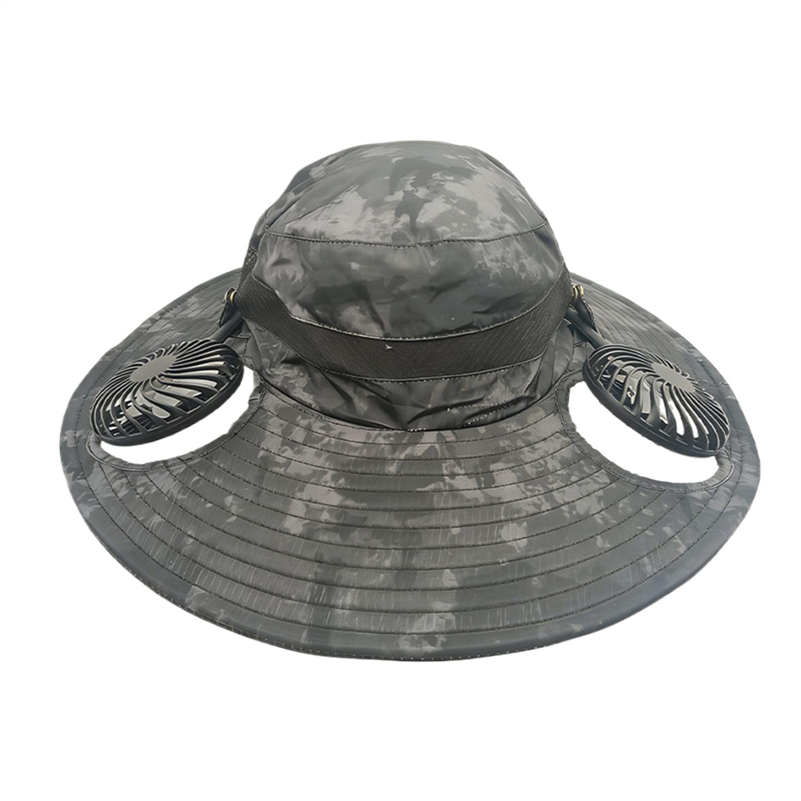 Cappello da spiaggia, con ricarica USB, a tesa larga, per esterni, spiaggia, campeggio, corsa, pesca, viaggi, vacanze estive