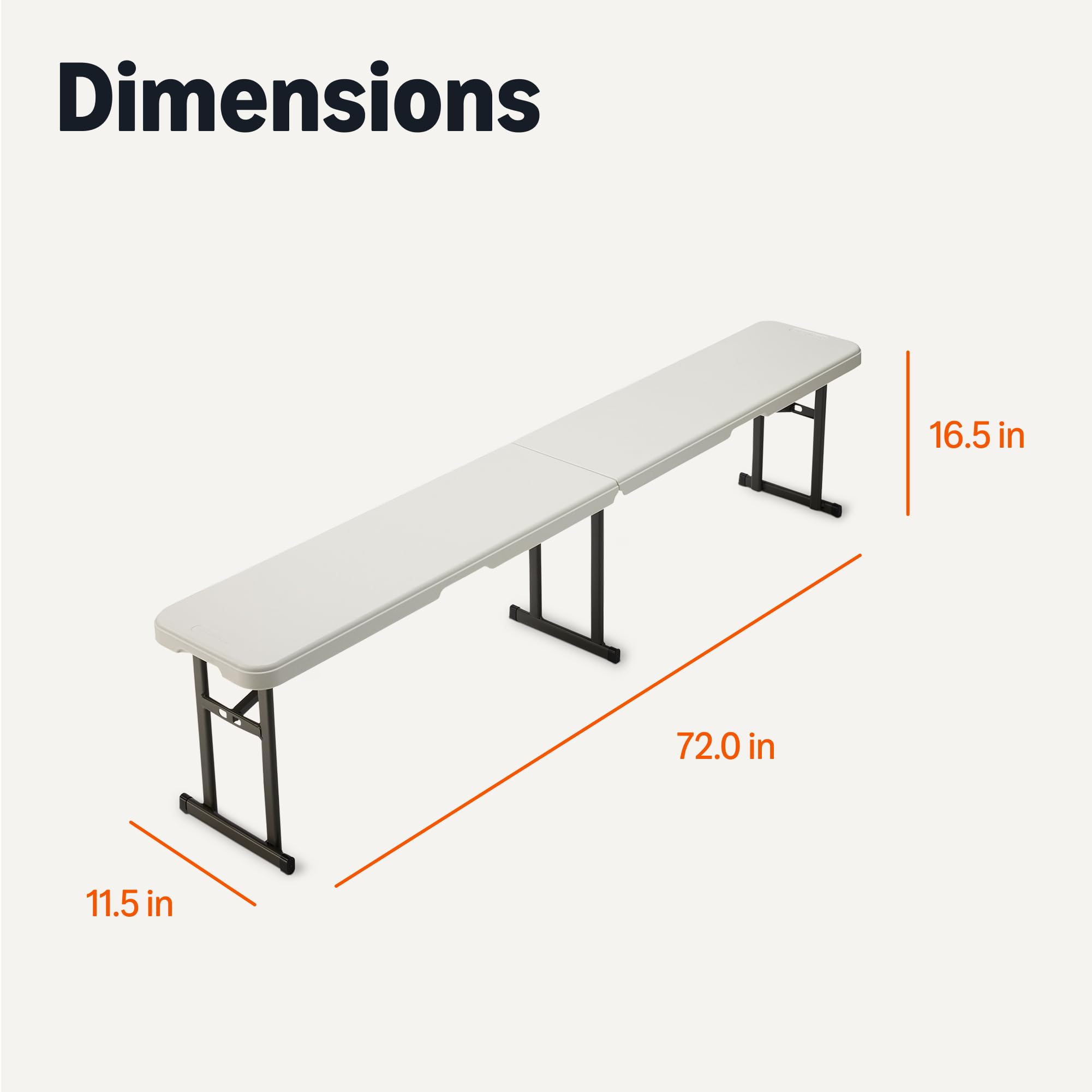 Amazon.com - Amazon Basics 6ft Foldable Bench for Indoor & Outdoor