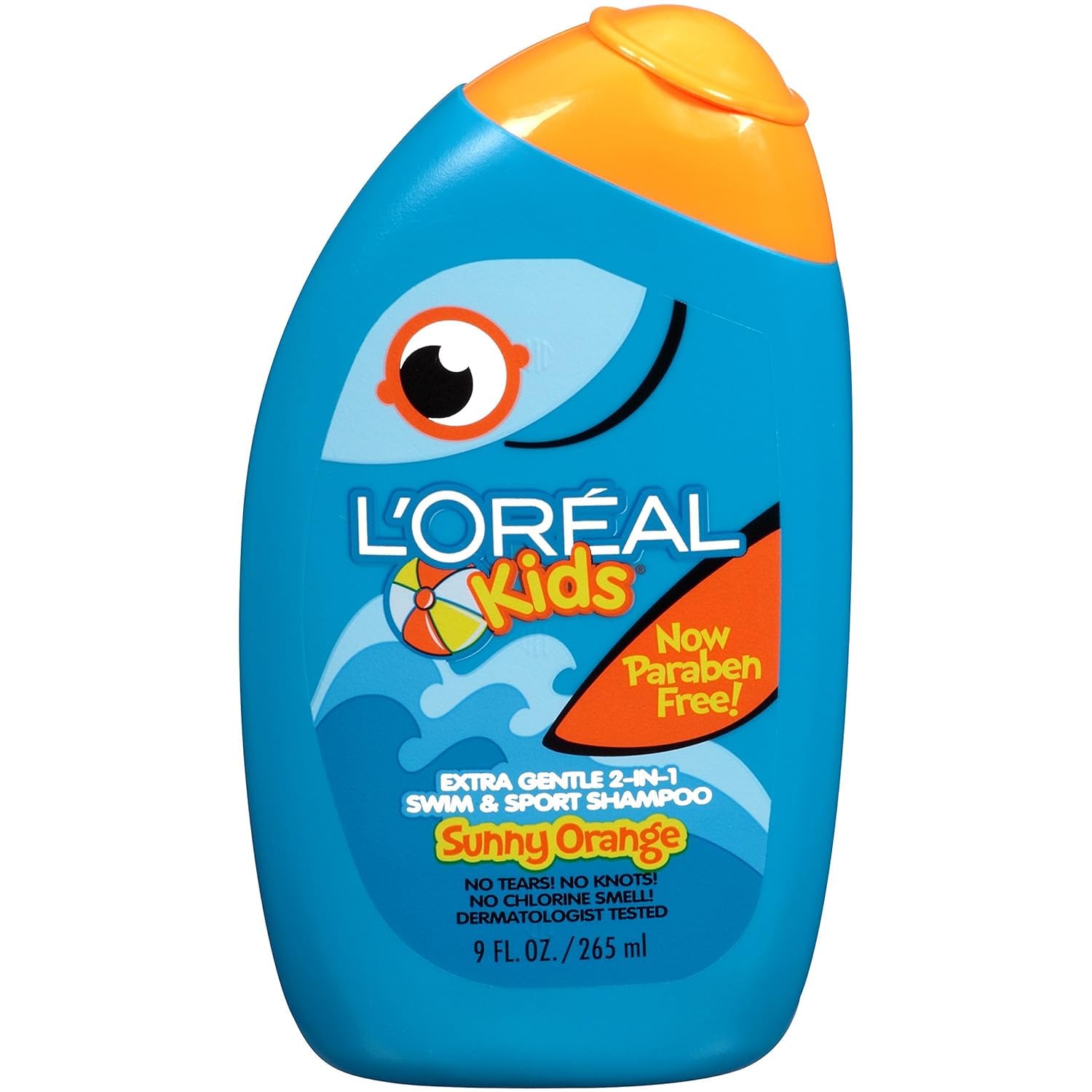 L'Oreal Paris Kids Extra Gentle 2-in-1 Shampoo, Sunny Orange Swim, Citrus, 9 Fl Oz