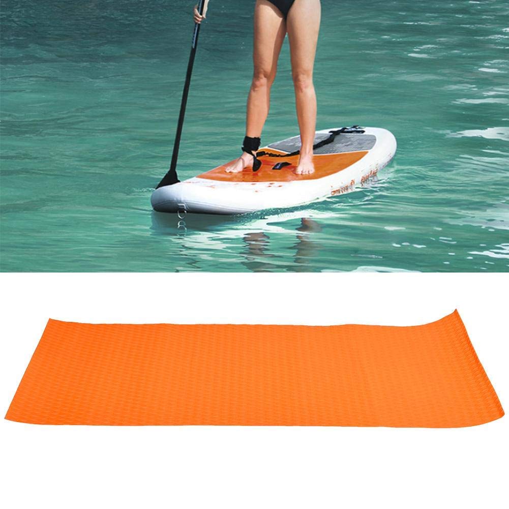 Alomejor Surf Deck Traction Pad Premium EVA Imitation Teak Anti-Slip Traction Pad Grip Mat Decoration for Boat Kayak Canoe Yacht Pool Step Sup Board