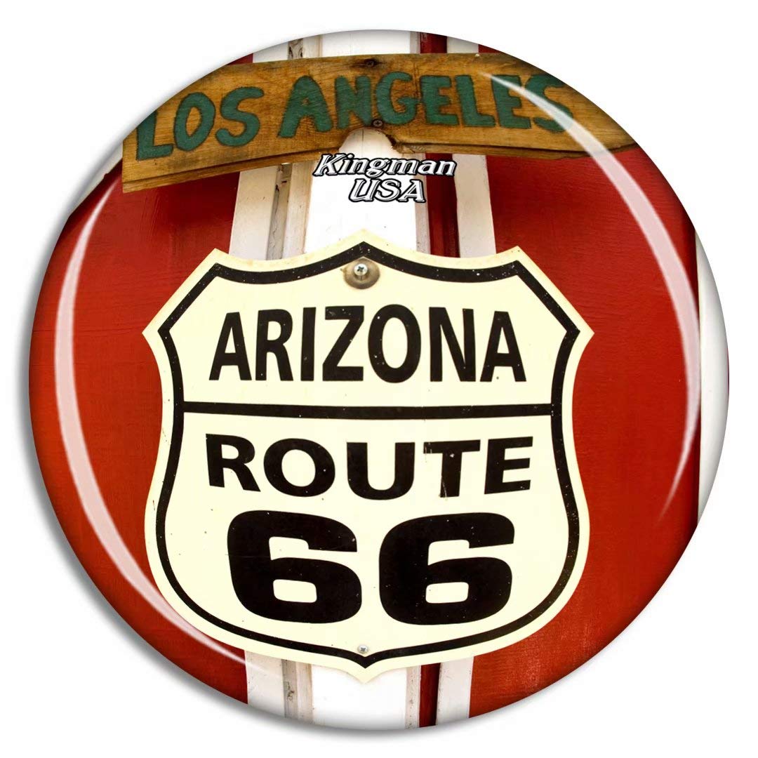 Weekino Usa America Kingman Route Arizona Fridge Magnet Travel Souvenir City Collection 3D Crystal Glass Gift Strong Refrigerator Sticker