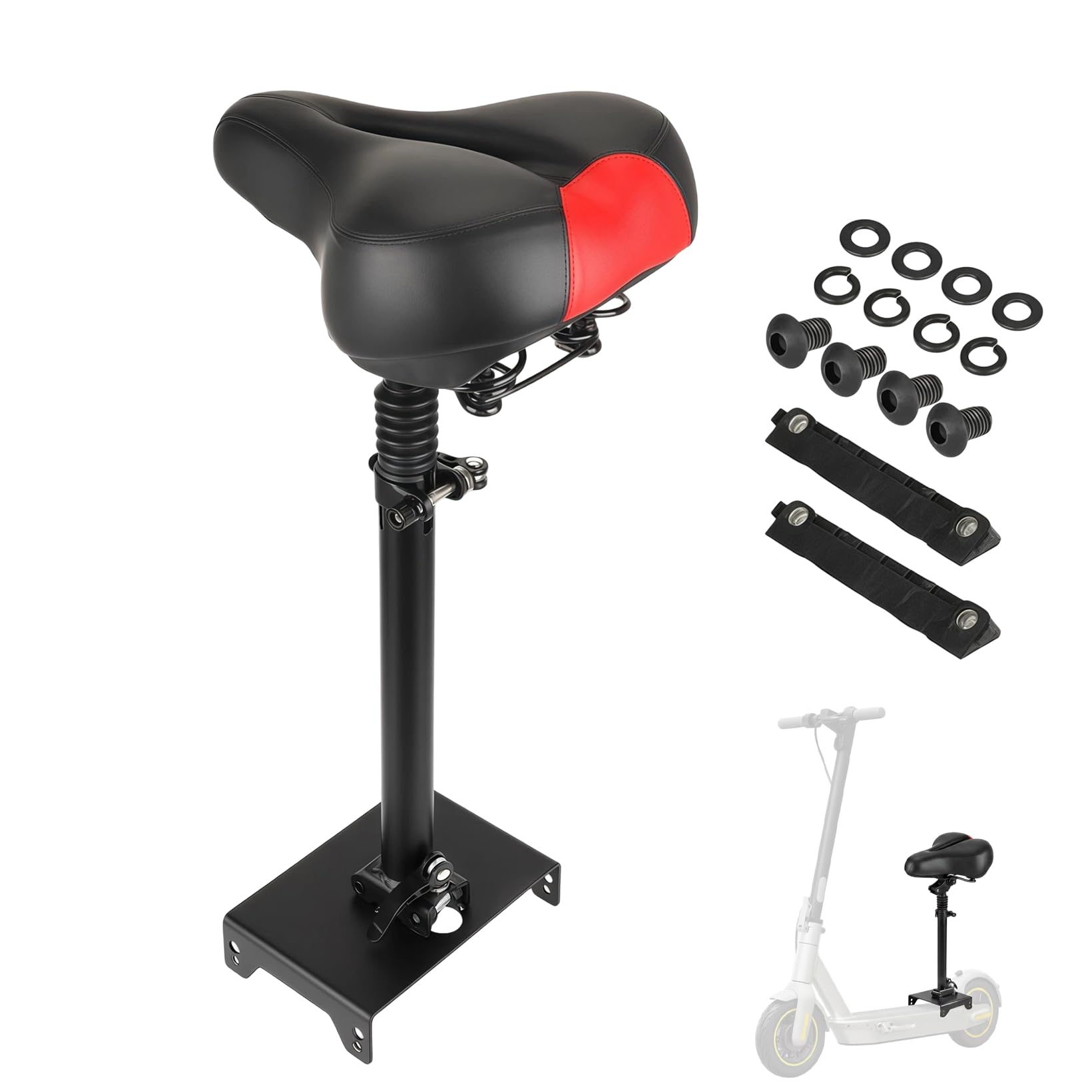 Selle réglable amortissante pour Max G30, siège réglable | avec porte-bagages portable, siège réglable, confortable et absorbant les chocs