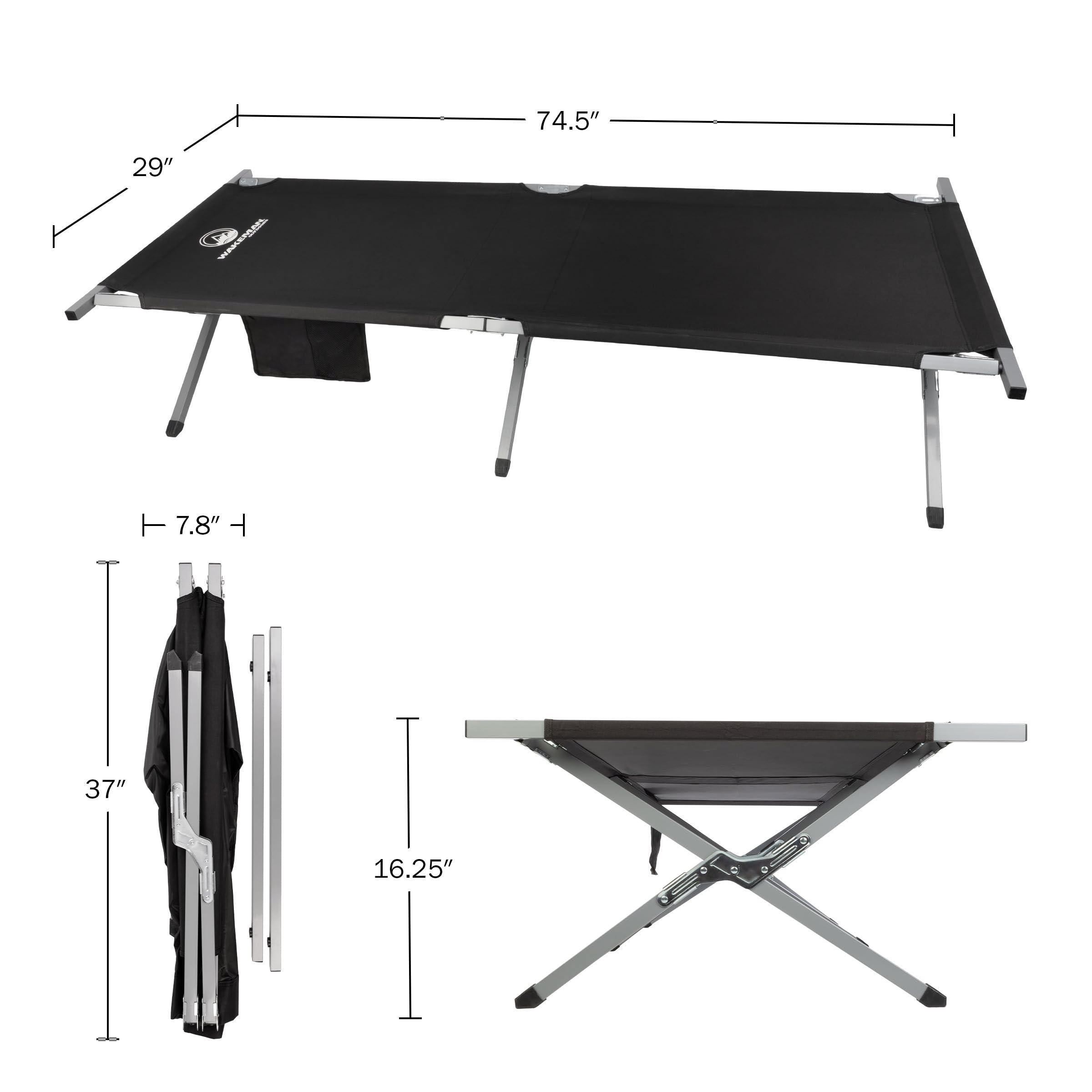 Amazon.com: Camping Cot - Portable Folding Camp Bed - 600D