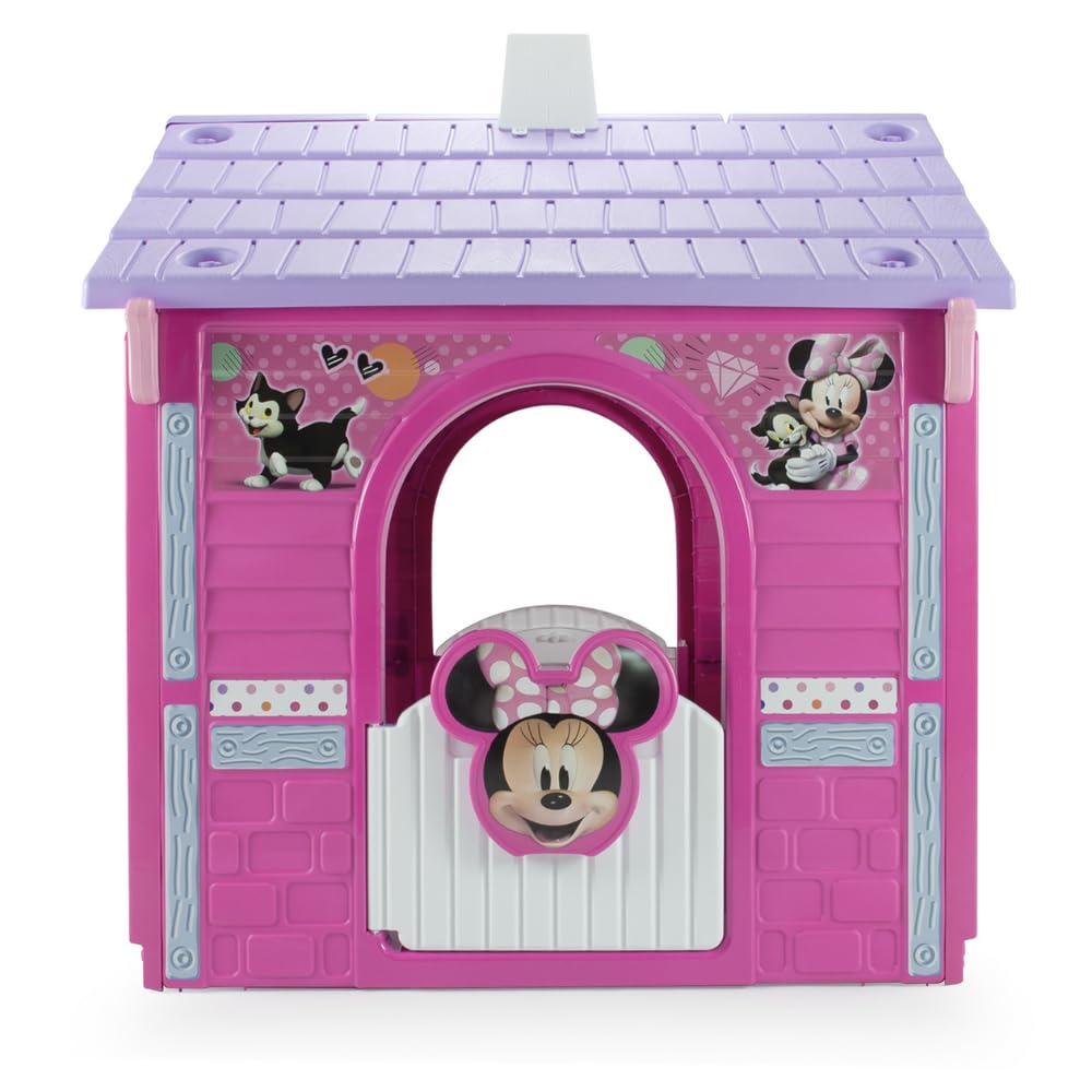 Casita Infantil de Jardín Minnie Mouse – Casa de Juguete para Niños 3 Años 4 Años 5 Años 6 Años con Puerta + Ventanas y Detalles Realistas – INJUSA