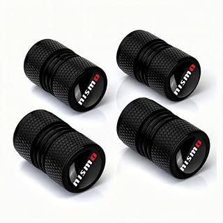 Car Wheel Tire Valve Stem Caps Fashion Tire Air Caps Cover Compatible with GTR 370Z Sentra NISMO Accessories and More