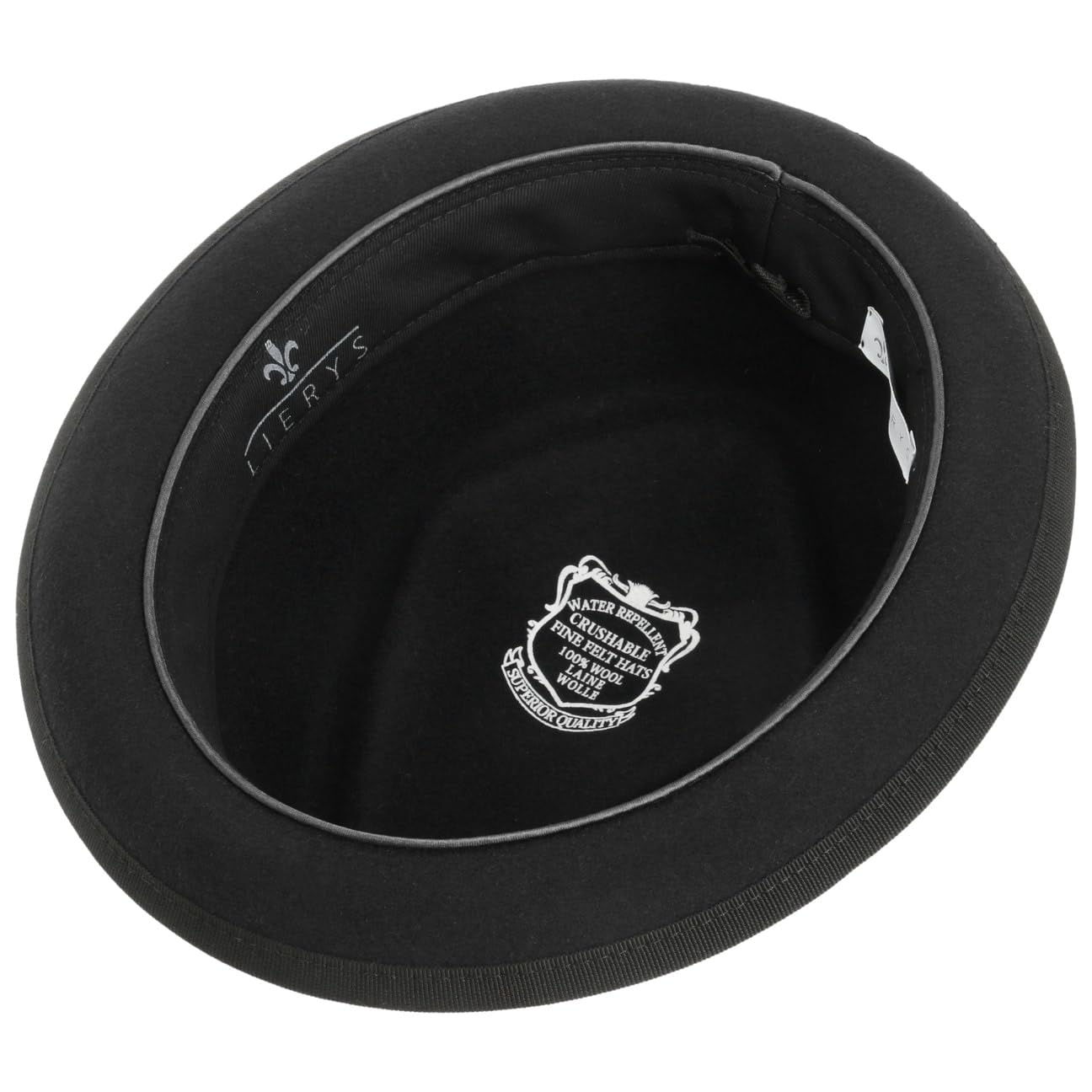 LIERYS Diamond Crown Pork Pie Filzhut Damen Herren Sommer Winter